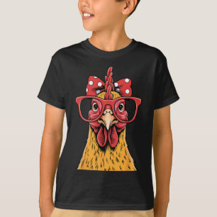 Camiseta Dama de pollo divertida gallo gallina que lleva mu