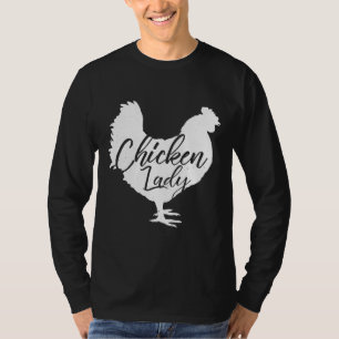 Camiseta Dama de pollo para mujeres blancas