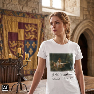 Camiseta Dama de Shalott en barco por John William Waterhou