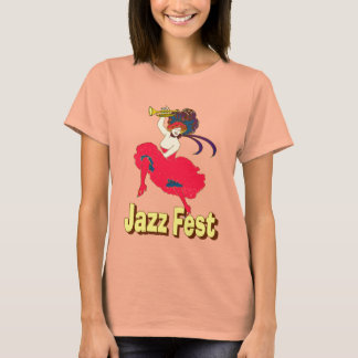 Camiseta Dama del Festival de Jazz con cuerno