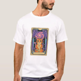 Camiseta Dama Gatos Tarot, Gato Místico, Reina Gata,