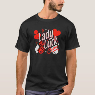 Camiseta Dama Suerte Rockabilly Juegos de Casino de los 50 