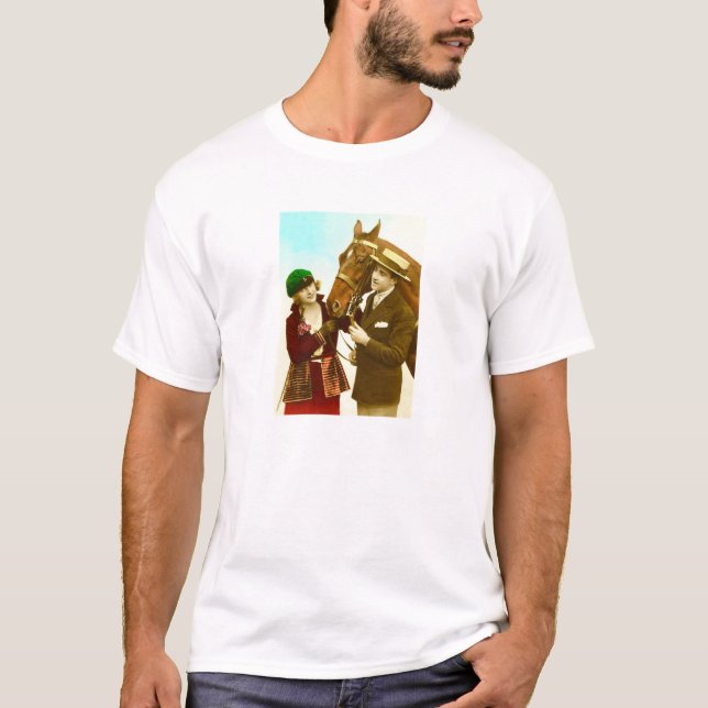Camiseta Dama y agente con caballo (Anverso)
