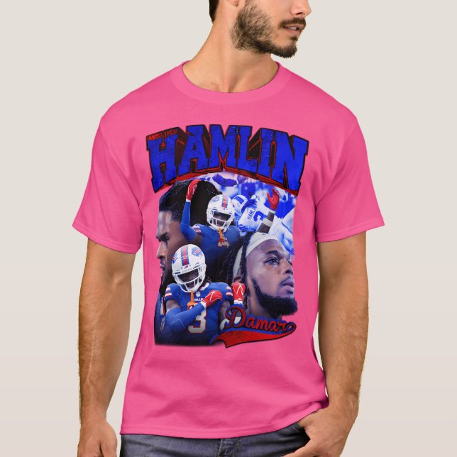 Camiseta Damar Hamlin Retro Bootleg Retro Bootleg (Anverso)