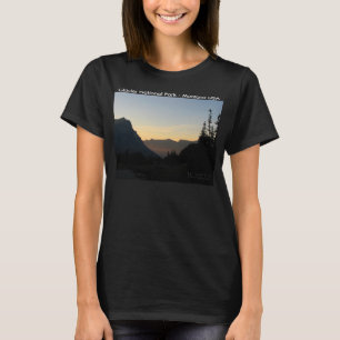 Camiseta Damas 3/4 manga oscura Glacier National Park