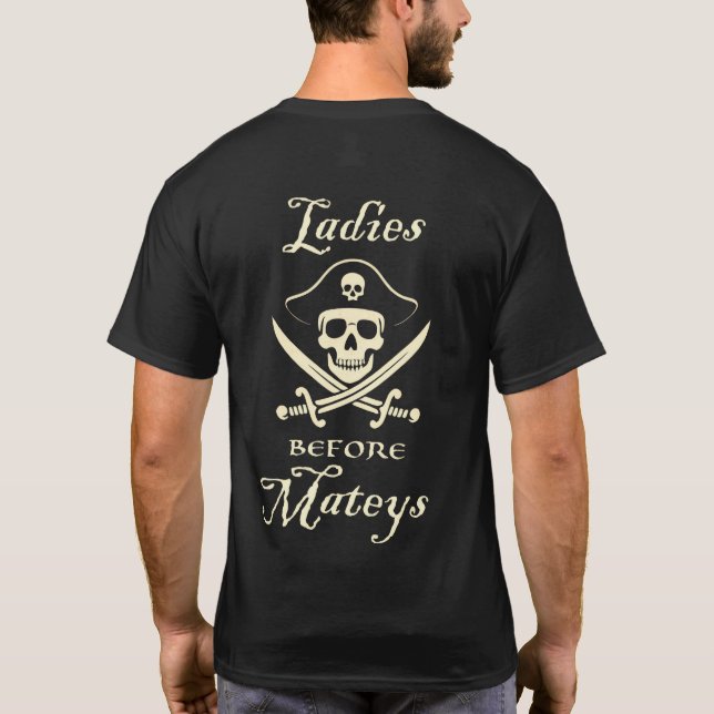 Camiseta Damas antes de la piratería de Mateys (Reverso)