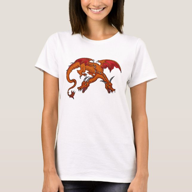 Camiseta Damas camisas de dragón (Anverso)