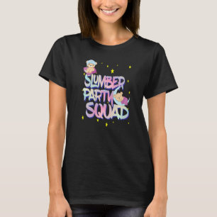 Camiseta Damas Chicas Teddy Bear Sleepover Squad Para Slumb