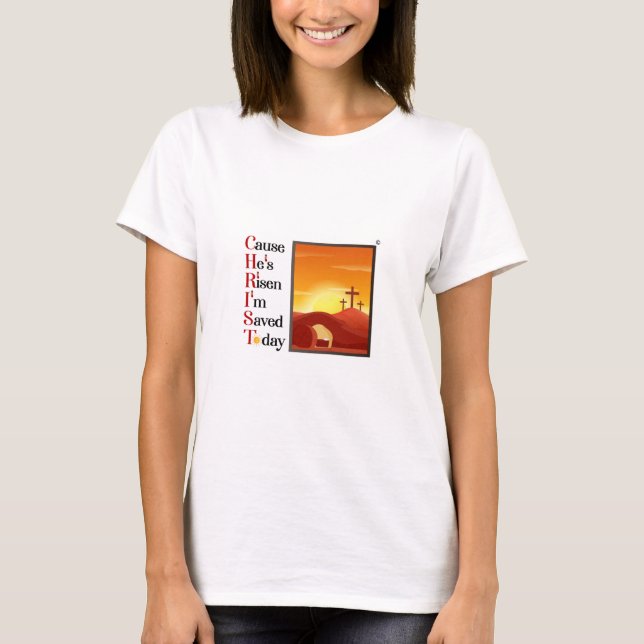 Camiseta Damas Cristo Acrónimo Tee (Anverso)