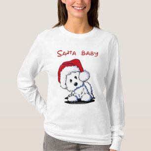 Camiseta Damas de BABY de Westig Dog SANTA Larga Manga