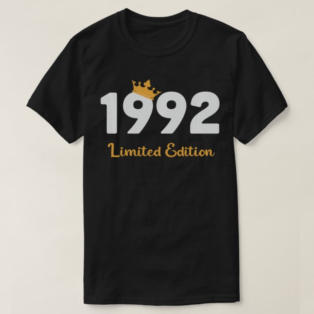 Camiseta Damas de cumpleaños 30 hombres 30 años 1992 regalo (Diseño del anverso)