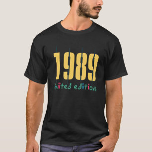 Camiseta Damas de cumpleaños 33 hombres 33 años 1989 regalo