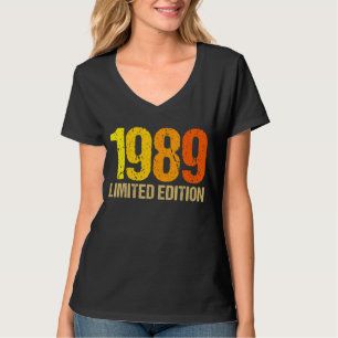 Camiseta Damas de cumpleaños 33 hombres 33 años 1989 regalo