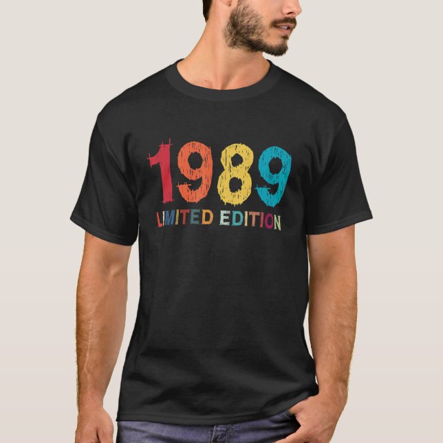 Camiseta Damas de cumpleaños 33 hombres 33 años 1989 regalo (Anverso)