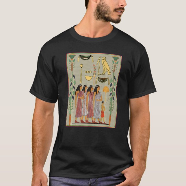 Camiseta Damas de Egipto Rey Tut Reina Cleopatra Nefertiti (Anverso)