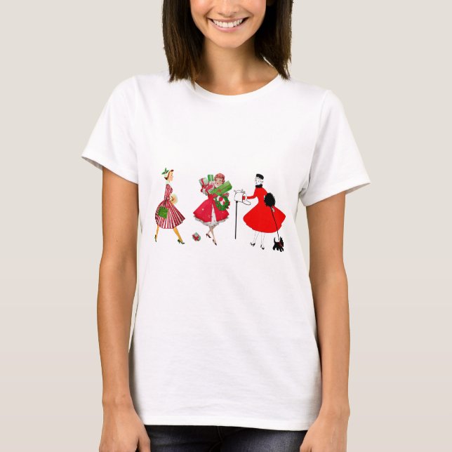 Camiseta Damas de época de 1950 navidades (Anverso)