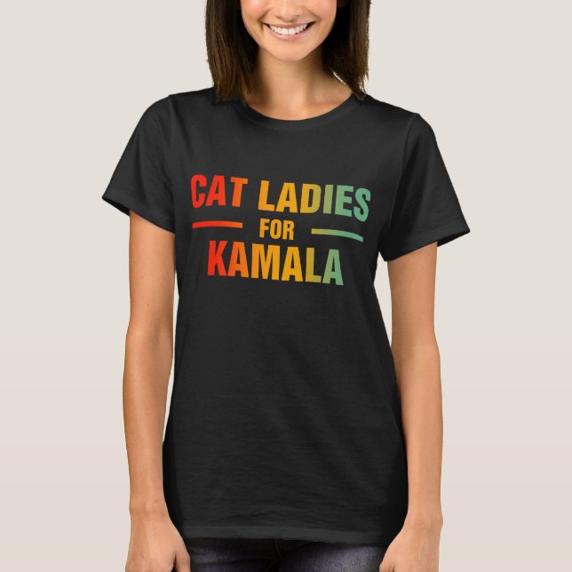 Camiseta Damas De Gato De Kamala (Anverso)