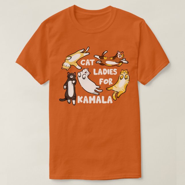Camiseta Damas de gato para Kamala 7 (Diseño del anverso)