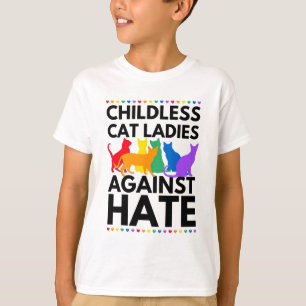 Camiseta Damas de gatos contra el odio votan por Kamala-har