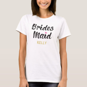 Camiseta Damas de Honor Elegantes Personalizadas