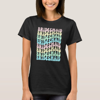 Camiseta Damas de honor I Do Crew Retro Despedida de solter