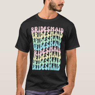 Camiseta Damas de honor I Do Crew Retro Despedida de solter