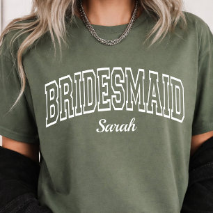 Camiseta Damas de Honor Rústicas Personalizadas Compañeras