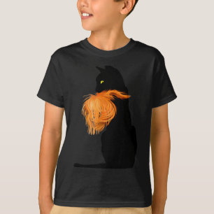 Camiseta Damas de los gatos para Kamala, divertido, gato, c