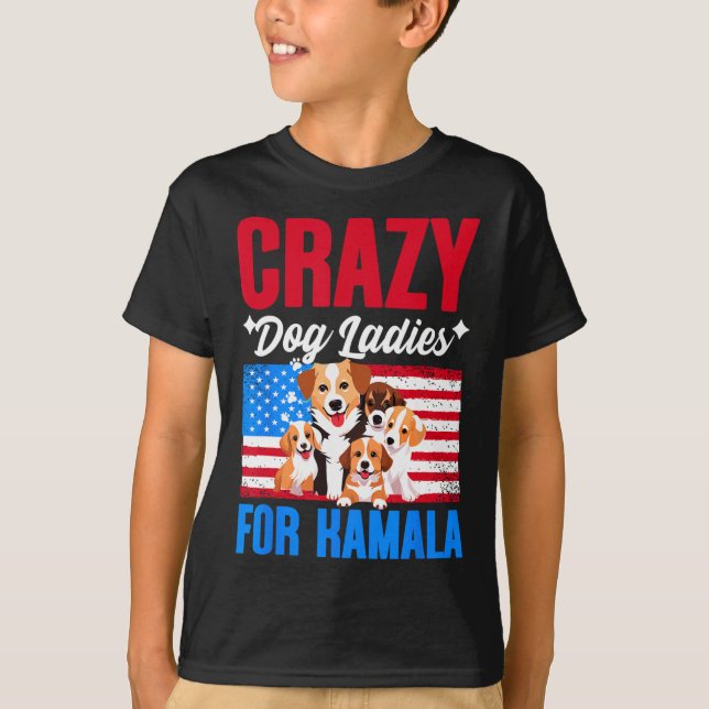 Camiseta Damas De Perro De Kamala Harris Presidente De Eeuu (Anverso)