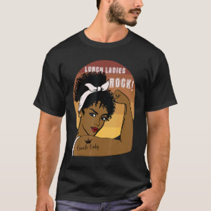 Camiseta Damas del almuerzo rock para mujeres negras reina 
