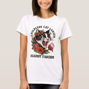 Camiseta Damas del gato contra el fascismo feminista