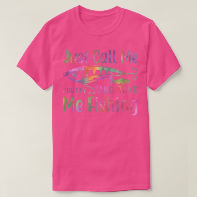 Camiseta Damas divertidas Chicas pescadores Cita Lure Multi (Diseño del anverso)