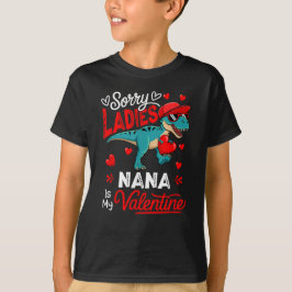 Camiseta Damas, el Chiste gracioso Nana es mi San Valentín