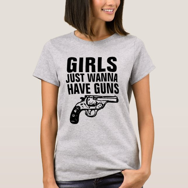 Camiseta DAMAS GUN (LOS CHICAS SÓLO QUIEREN TENER ARMAS) Ca (Anverso)