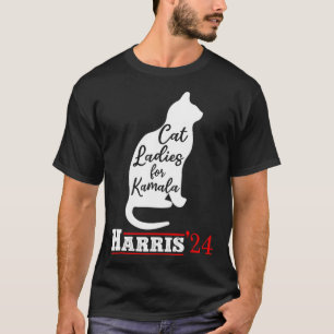 Camiseta Damas Para Kamala, Divertido Gato 2024 Presidente
