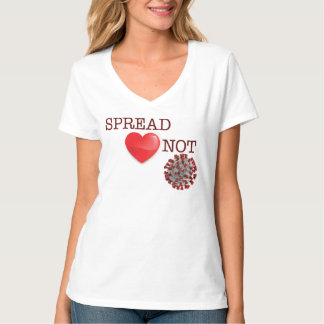 Camiseta Damas propagan <3 No el Covid