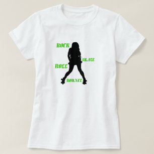 Camiseta Damas Rock Skate Roll Bont T-Shirt - Verde