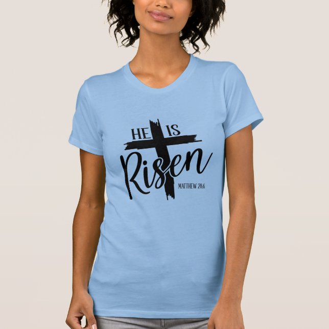 Camiseta Damas Tee Él Ha Resucitado (Anverso)