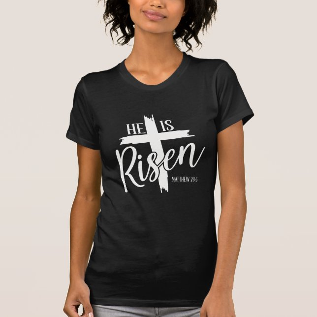 Camiseta Damas Tee Él Ha Resucitado (Anverso)