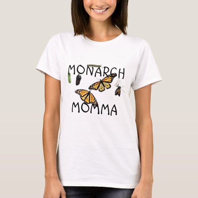 Camiseta Damas Tee Monarch Ciclo de Vida. (Anverso)