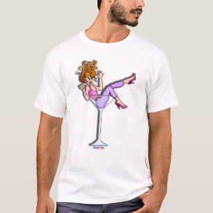 Camiseta Damas Ts Oscuros Sustentables - Rojo Lil, Vidrio M