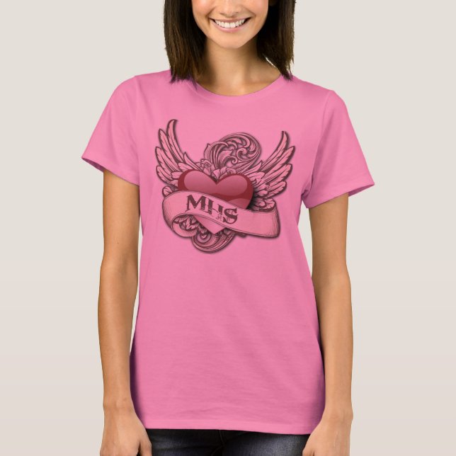 Camiseta Damas Tshirt MHS ANGELS (Anverso)