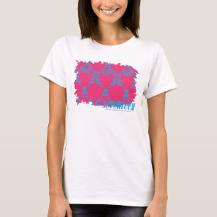 Camiseta Damasco 3 Aguamarina-Magentas