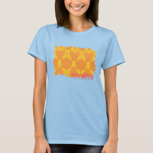 Camiseta Damasco 4 naranja-amarillos