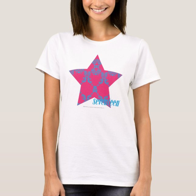 Camiseta Damasco Aqua-Magenta 2 (Anverso)