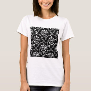 Camiseta Damasco blanco y negro