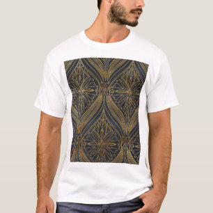 Camiseta Damasco de filigrí dorado