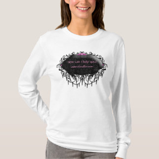 Camiseta Damasco elegante del negro del rosa del uniforme