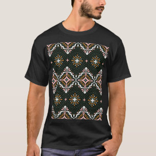 Camiseta Damasco Oriental: Talavera Vintage Elegance