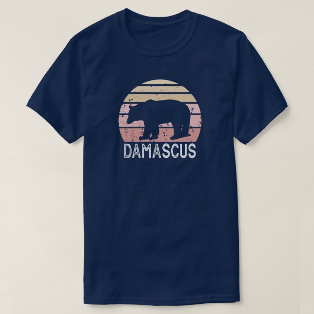 Camiseta Damascus Virginia Retro Bear (Diseño del anverso)